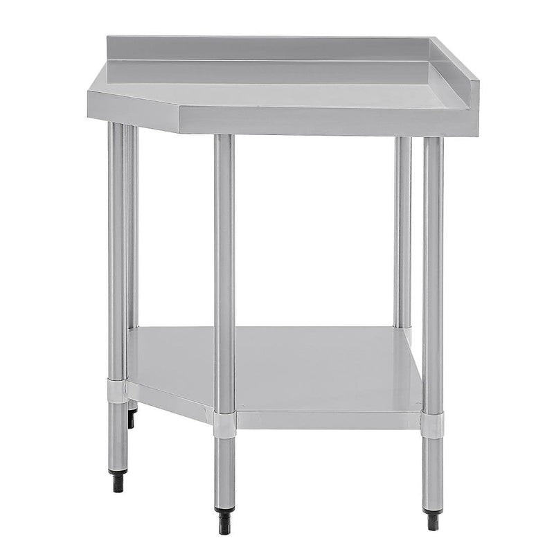 Stainless Steel Corner Table- Vogue CB907