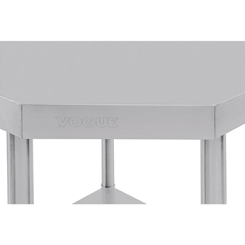 Stainless Steel Corner Table- Vogue CB907