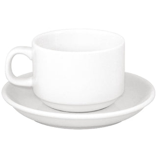SPECIAL OFFER Olympia Athena Stacking Tea Cup And Saucer Combo (24 Pack) - S376