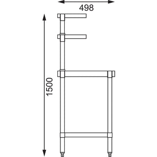 Stainless Steel Prep Station- Vogue CC359