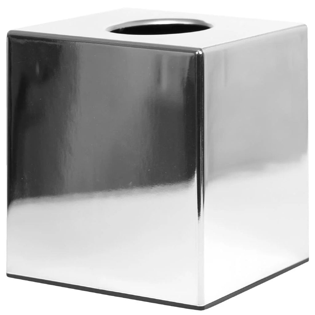 Chrome Cube Tissue Holder- Bolero CC493