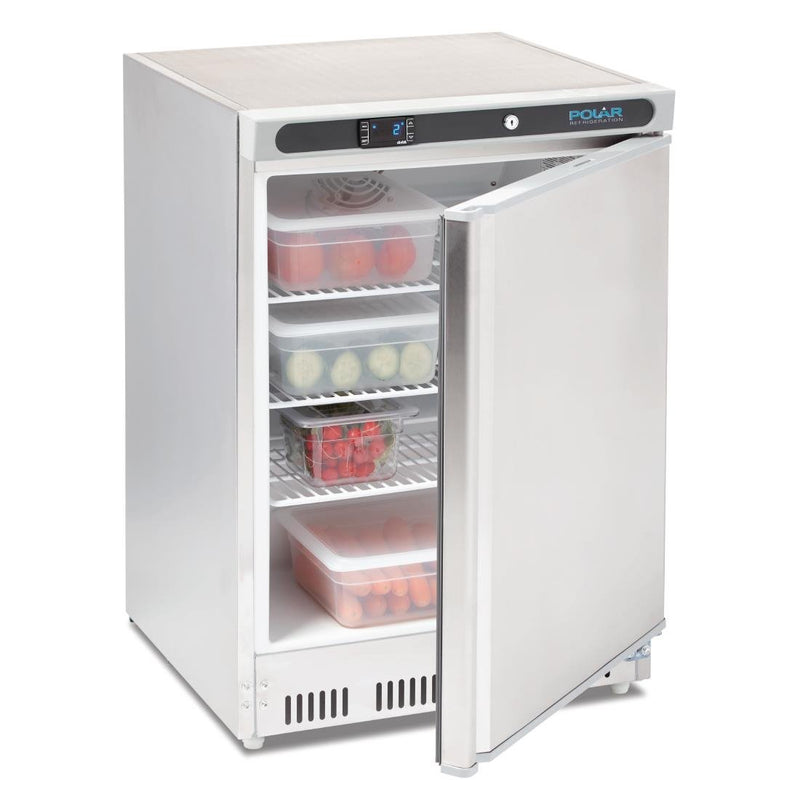 C-Series Under Bench Fridge Stainless Steel 150Ltr- Polar CD080-A