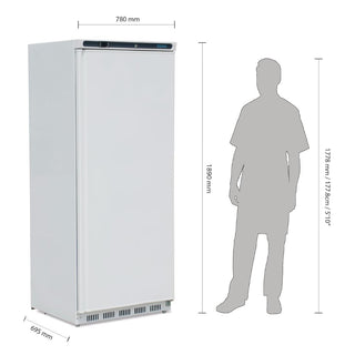 C-Series Upright Fridge White 600Ltr- Polar CD614-A