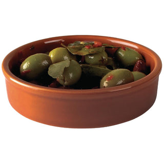 Olympia Tapas Rustic Mediterranean Large Dishes 134mm (6 Pack) - CD741
