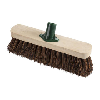 Jantex Wooden Broom Head Stiff Bassine 305mm - CD798