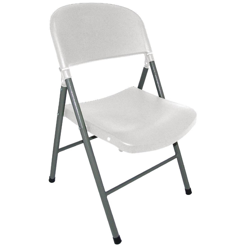 Foldaway Utility Chairs White (Pack of 2)- Bolero CE692