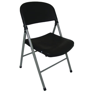 Foldaway Utility Chairs Black (Pack of 2)- Bolero CE693