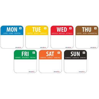 Vogue Dissolvable Food Rotation Label Kit 20mm - CF439