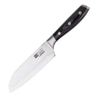 Vogue Tsuki Series 7 Santoku Knife Black 175mm - CF844