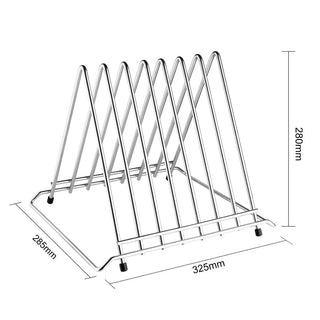 Heavy Duty Chopping Board Rack St/St - 7 Slots- Hygiplas CH052