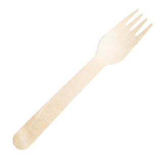 Fiesta Compostable Individually Wrapped Wooden Forks (Pack of 500) - CH083