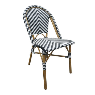 Bolero Parisian Style Rattan Side Chair Black (2 Pack) - CH111