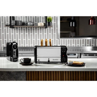 Esprit 4 Slot Toaster Jet Black with Elements & Sandwich Cage- Rowlett CH183-A