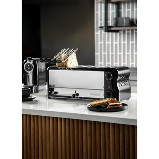 Esprit 6 Slot Toaster Jet Black with Elements & Sandwich Cage- Rowlett CH187-A