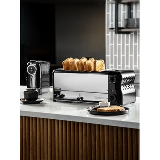 Esprit 6 Slot Toaster Jet Black with Elements & Sandwich Cage- Rowlett CH187-A