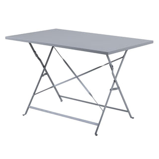 Bolero Pavement Style Folding Table Grey 1100mm x 700mm - CH969