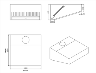 Canopy Range Hood - Modular Systems CHOOD1200