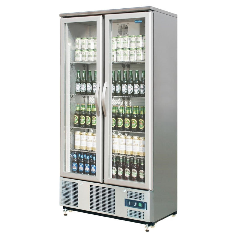 G-Series 2 Hinged Door Upright Back Bar Cooler 490Ltr- Polar CK477-A