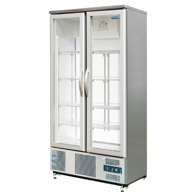 G-Series 2 Hinged Door Upright Back Bar Cooler 490Ltr- Polar CK477-A