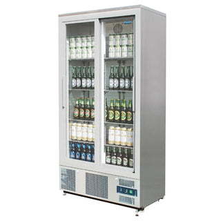 G-Series Sliding Door Upright Bar Fridge 490Ltr- Polar CK478-A