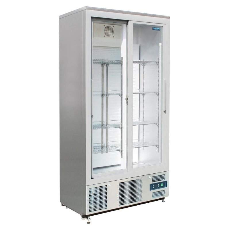 G-Series Sliding Door Upright Bar Fridge 490Ltr- Polar CK478-A