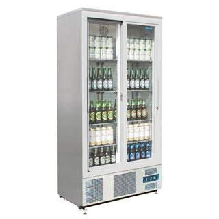 G-Series Sliding Door Upright Bar Fridge 490Ltr- Polar CK478-A