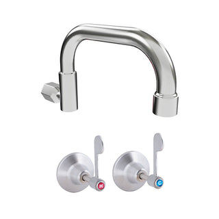 3Monkeez Cleaner's Sink Tap Set with Swivel Spout & 1/4 Turn Lever Handle Top Assemblies - T-3MSS-CSLTS