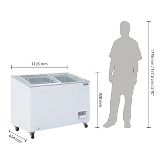 G-Series Display Chest Freezer - 270Ltr- Polar GM499-A