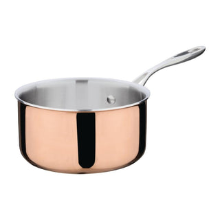 Vogue Copper Tri-Wall Saucepan 180mm - CM675