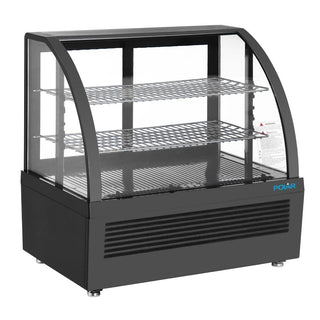 Polar C-Series Countertop Display Fridge Black - 100Ltr - CU636-A