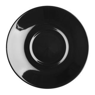 Olympia Cafe Saucer Black (12 Pack) - CU956