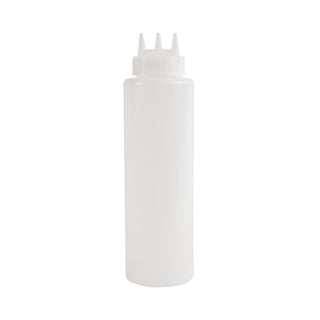 Vogue Clear 3 Nozzle Squeeze Bottle 1Ltr - CW726