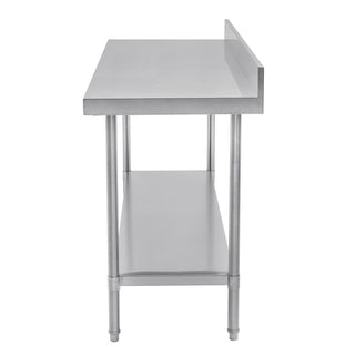 Premium Stainless Steel Table with Splashback- Vogue DA337