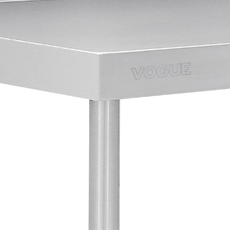 Premium Stainless Steel Table with Splashback- Vogue DA337