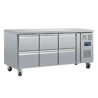 U-Series 6 Drawer Counter Fridge 6xGN- Polar DA548-A