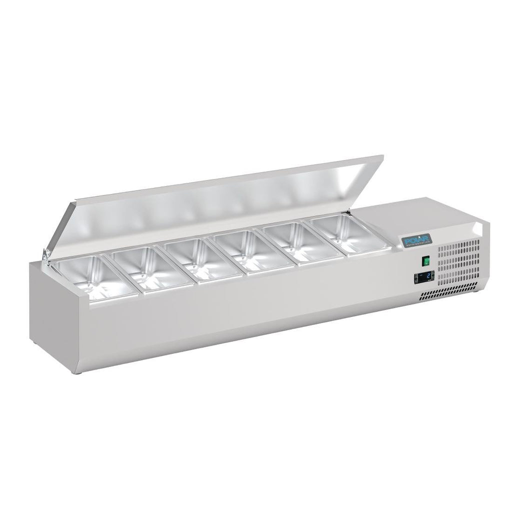 G-Series Countertop Prep Fridge with Lid 6x 1/4GN- Polar DA680-A