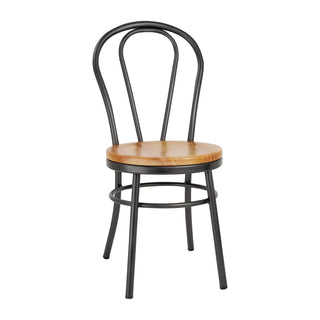 Bolero Clarisse Side Chairs Metallic Grey (2 Pack) - DC178