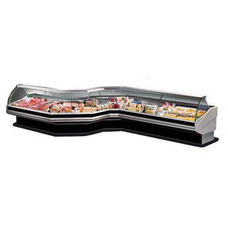 TECNODOM Corner External Glass Curved Front Glass Deli Display CN90E