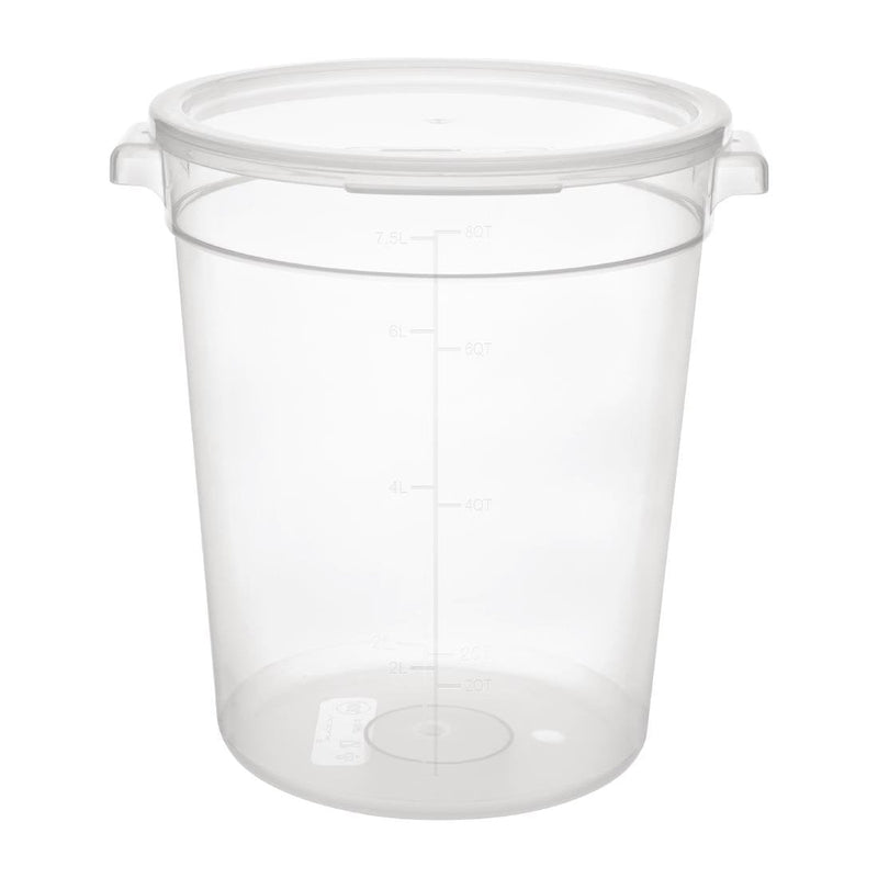 Polypropylene Round Food Storage Container 7.5Ltr- Vogue DJ960