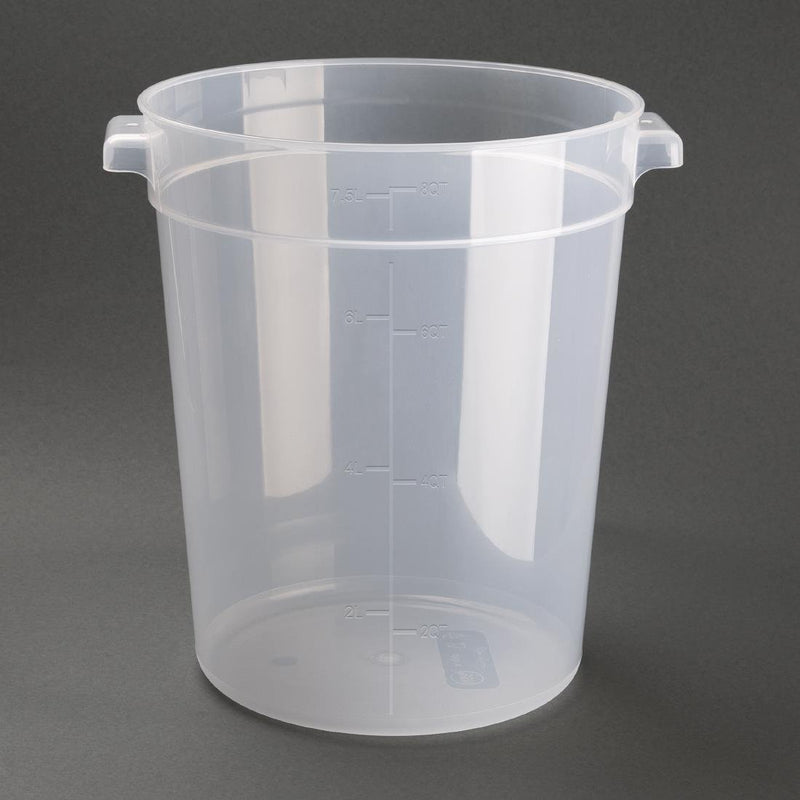 Polypropylene Round Food Storage Container 7.5Ltr- Vogue DJ960