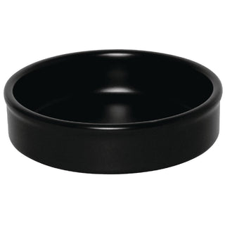 Olympia Mediterranean Stackable Dishes Black 134mm - DK833
