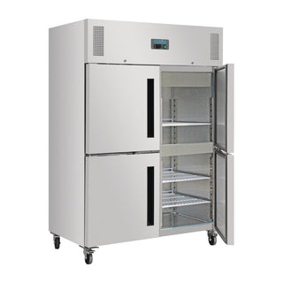 G-Series 2 Stable Door Upright Fridge Stainless Steel- Polar DL709-A