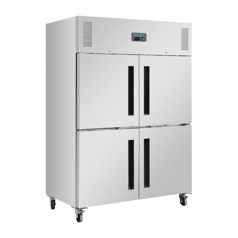 G-Series 2 Stable Door Upright Fridge Stainless Steel- Polar DL709-A