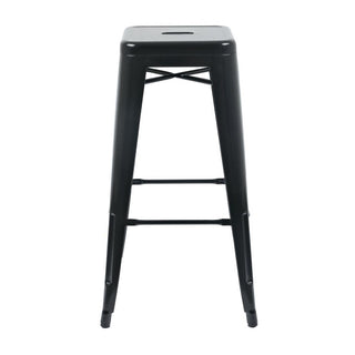 High Metal Bar Stools Black (Pack of 4)- Bolero DL881