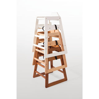 Wooden High Chair Natural Finish- Bolero DL900