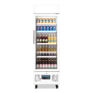 G-Series Upright Display Fridge White 218Ltr- Polar DM075-A