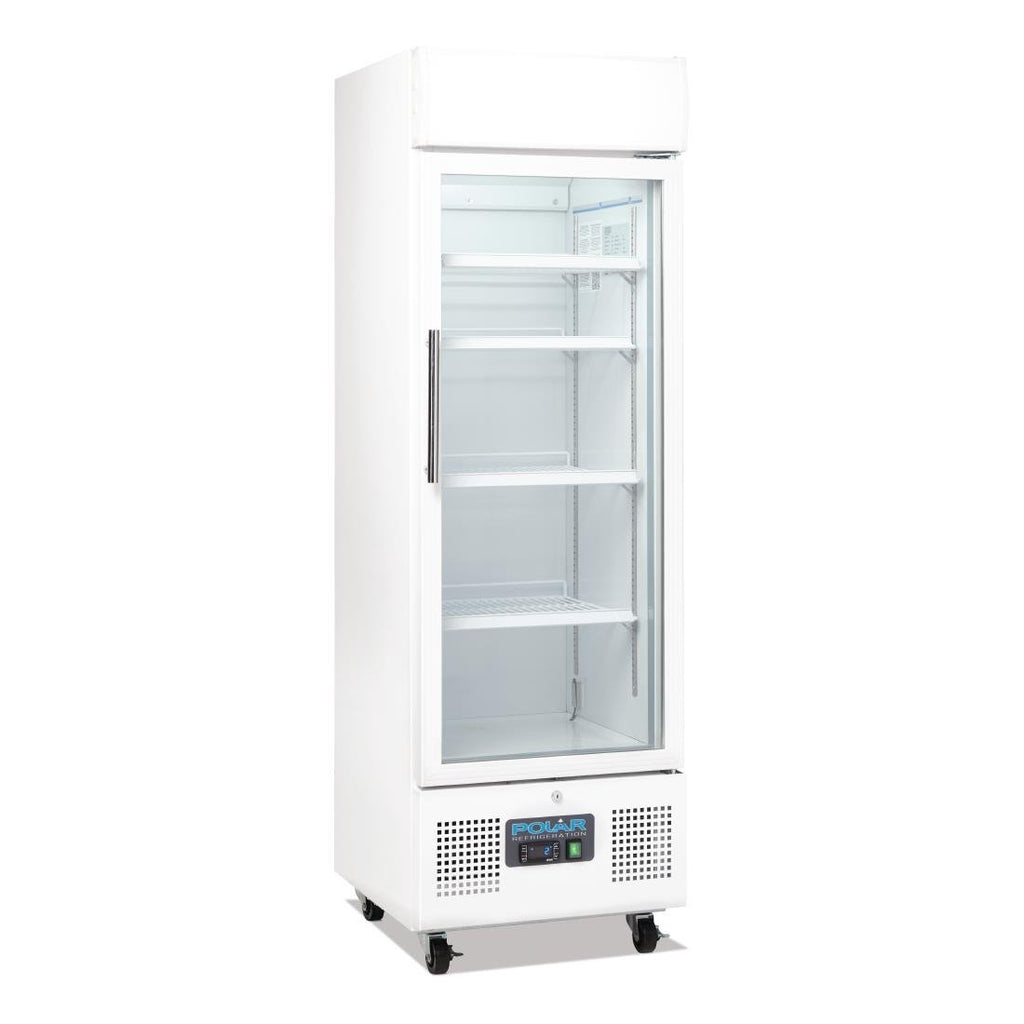 G-Series Upright Display Fridge White 218Ltr- Polar DM075-A