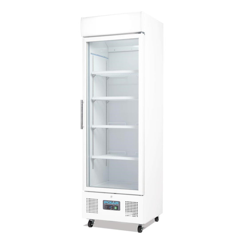 G-Series Upright Display Fridge White 350Ltr- Polar DM076-A