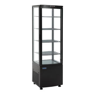Polar C-Series Energy Efficient Curved Door Display Fridge Black - 235Ltr - CX573-A