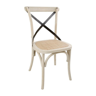 Bolero Bentwood Chairs with Metal Cross Backrest (2 Pack) - DR306